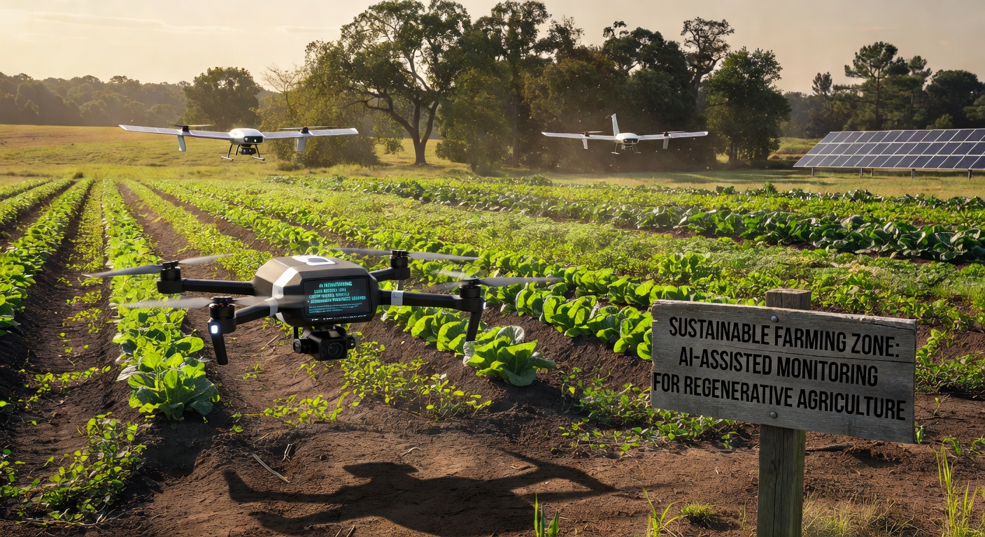AI Drones Sustainable Farming